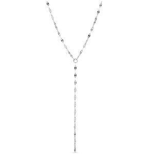 Silver Y Lariat Necklace – Hypoallergenic, Water & Tarnish-Resistant, Durable